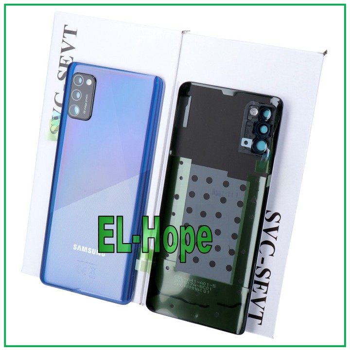 Coque arrie're en verre bleu pour Samsung Galaxy A41 SM-A415