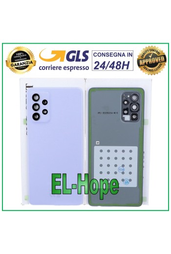 Cache batterie violet de origine pour Samsung Galaxy A72 SM-A726