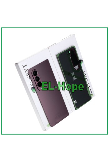 Coque arrie're bordeaux de origine pour Samsung Galaxy Z Fold 4 5G SM-F936B