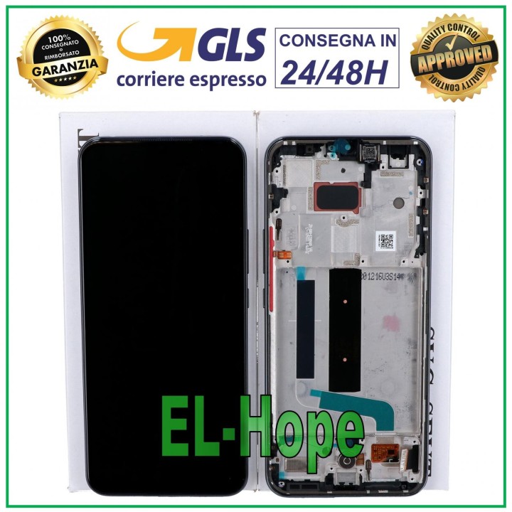 Écran LCD + e'cran tactile de origine Xiaomi Mi 10 Lite 5G M2002J9S, cadre noir