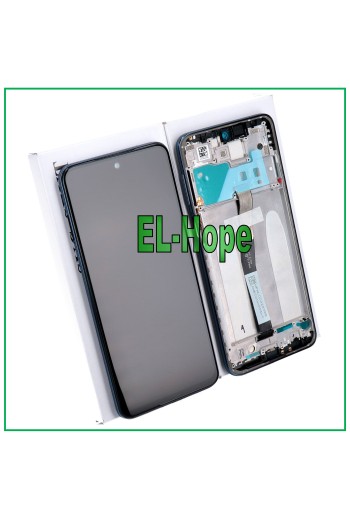 Écran LCD tactile de origine + cadre pour Xiaomi Redmi Note 9 Pro Max M2003J6B1I Noir
