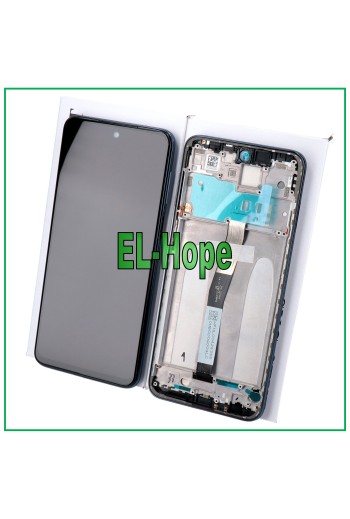 Écran LCD tactile de origine + cadre pour Xiaomi Redmi Note 9 Pro Max M2003J6B1I Noir