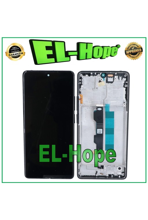 Écran tactile TFT LCD pour Xiaomi Poco M6 Pro 4G 2312FPCA6G 2024, cadre noir
