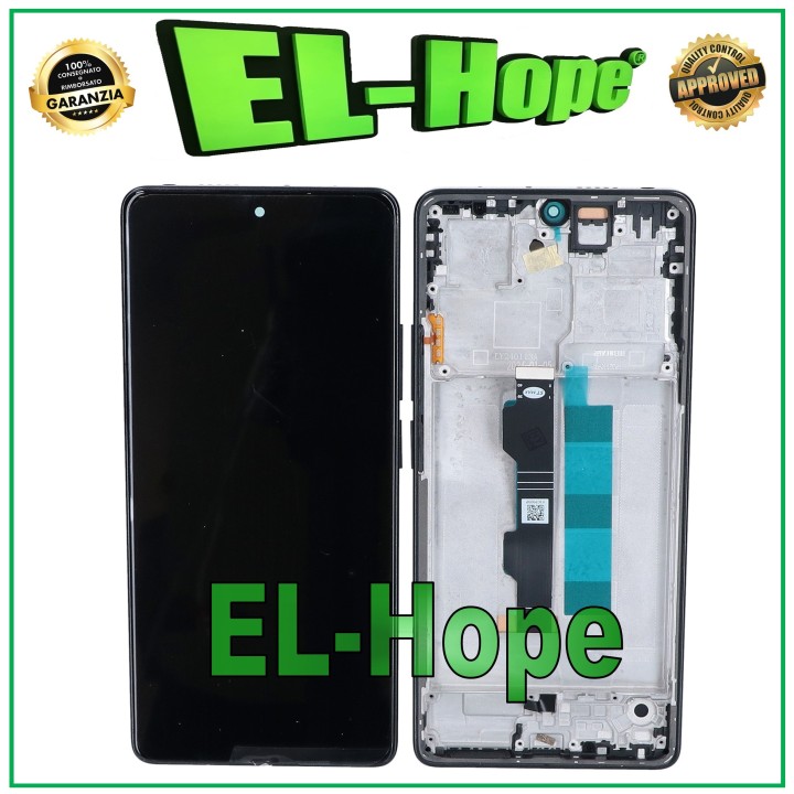 Écran tactile TFT LCD pour Xiaomi Poco M6 Pro 4G 2312FPCA6G 2024, cadre noir