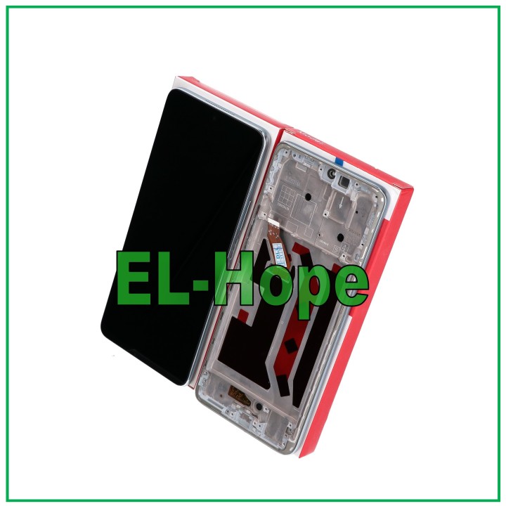 Écran LCD tactile e'quivalent a' celui de origine pour Honor X9 5G ANY-NX1, verre argente'