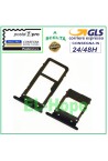Emplacement pour carte SIM et compartiment pour carte micro SD pour Samsung Galaxy A7 2017 SM A720 F DS Noir