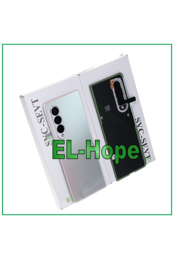 Coque arrie're argente'e de origine pour Samsung Galaxy Z Fold 3 5G SM-F926