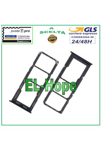 COMPARTIMENT POUR CHARIOT NANO SIM MICRO SD SAMSUNG GALAXY A13 SM A136 B NOIR