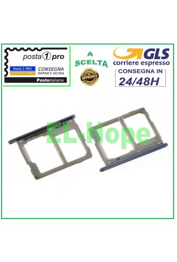 FENTE POUR CHARIOT COMPARTIMENT NANO CARTE SIM CARTE SD SAMSUNG GALAXY A5 2016 SM A510 F GRIS