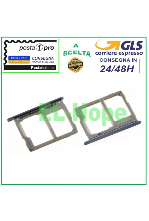 FENTE POUR CHARIOT COMPARTIMENT NANO CARTE SIM CARTE SD SAMSUNG GALAXY A5 2016 SM A510 F GRIS