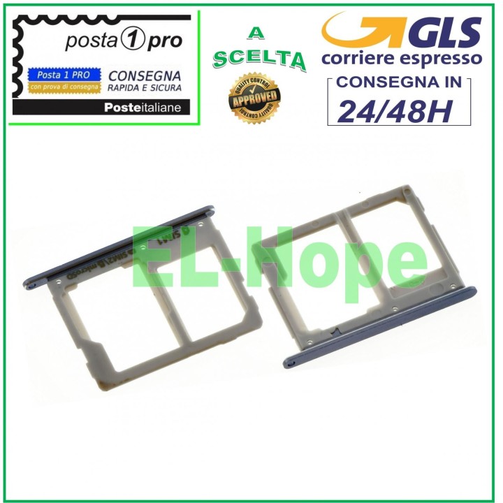 FENTE POUR CHARIOT COMPARTIMENT NANO CARTE SIM CARTE SD SAMSUNG GALAXY A5 2016 SM A510 F GRIS