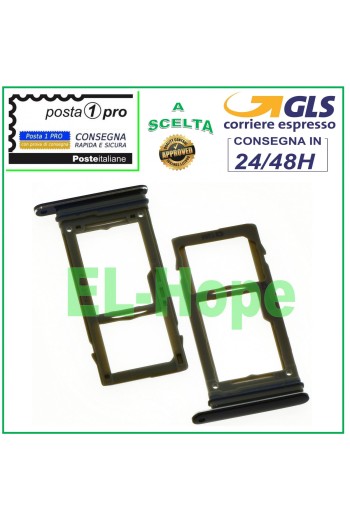 Compartiment pour carte SIM et carte Micro SD pour Samsung Galaxy S9 SM G960 F Noir