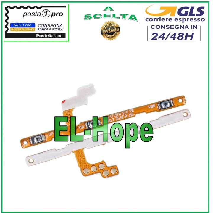 TOUCHES LATÉRALES PLATES VOLUME TOUCHE MARCHE/ARRÊT SAMSUNG GALAXY A71 SM A715