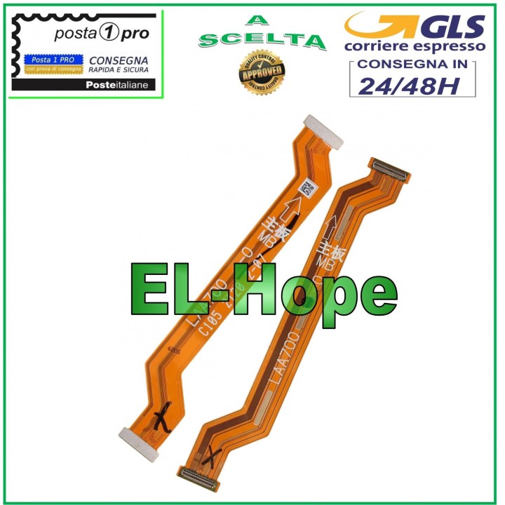 Câble plat flexible pour e'cran LCD de la carte me're Oppo Realme 8 RMX3085