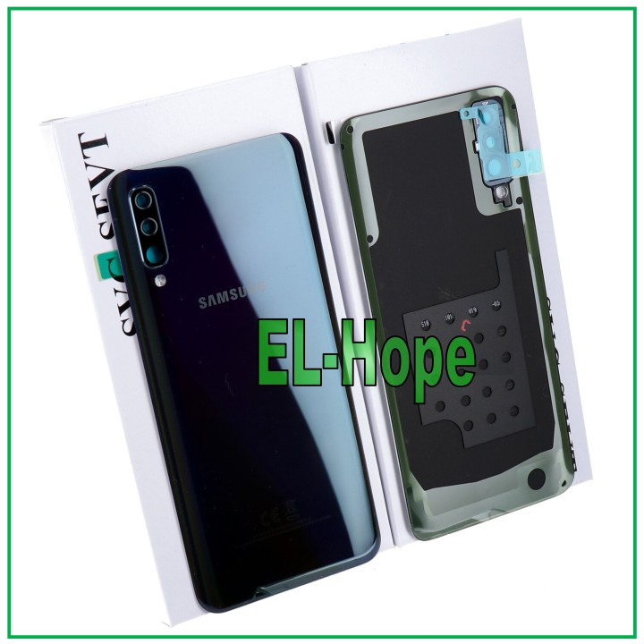 Coque arrie're originale en verre noir pour Samsung Galaxy A50 SM-A505