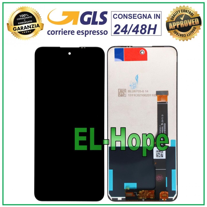Écran LCD + e'cran tactile pour e'cran de moniteur en verre assemble' TCL 20S T7730