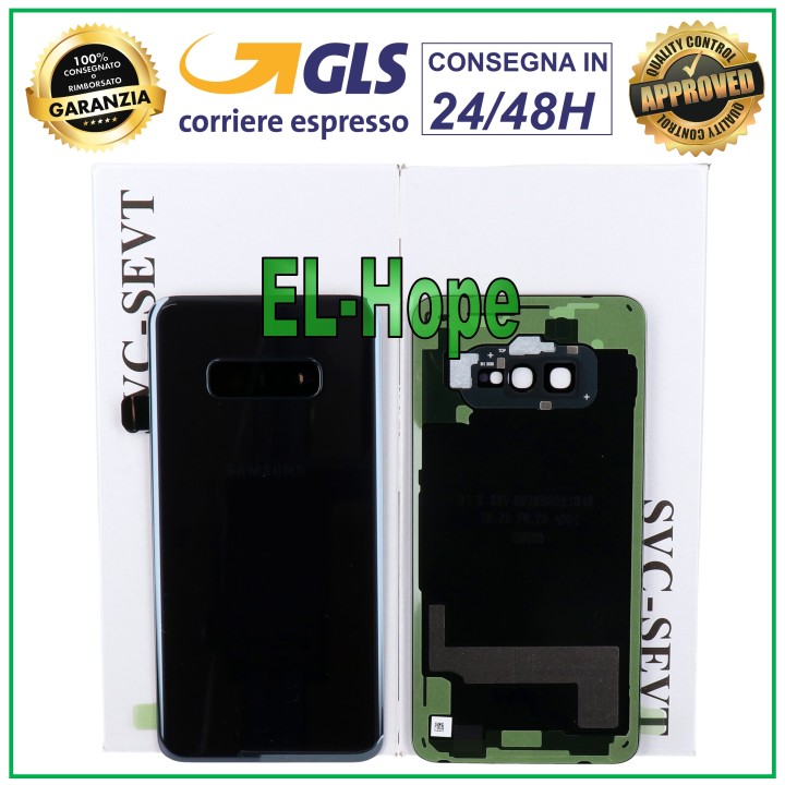 Coque arrie're et cache batterie de origine Samsung Galaxy S10E SM-G970 FN noir