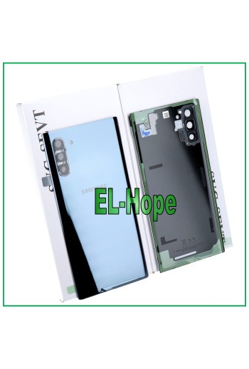 Coque arrie're originale en verre noir pour Samsung Galaxy Note 10 SM-N970 FN