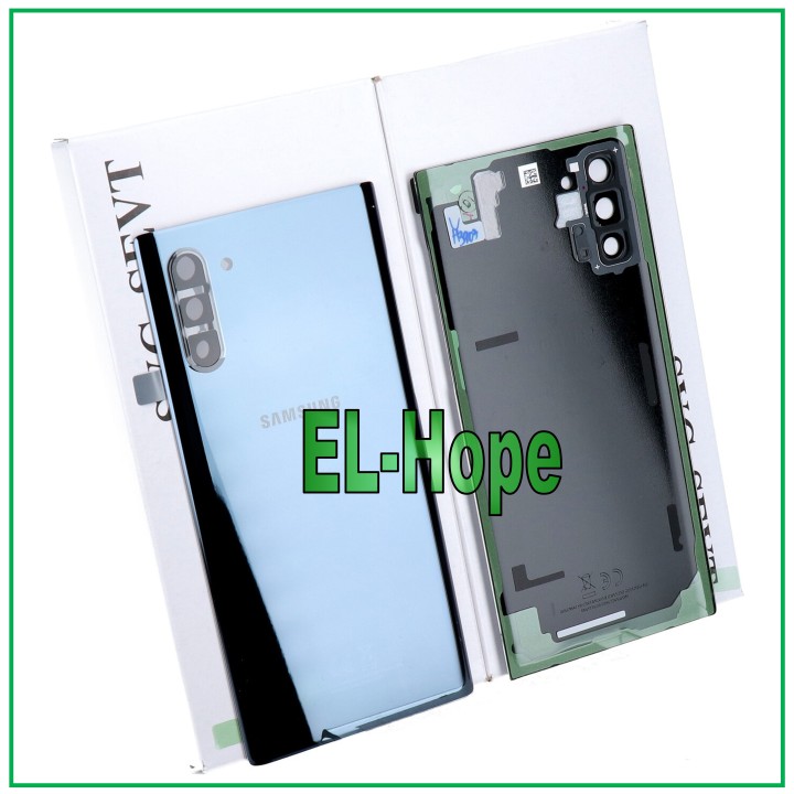 Coque arrie're originale en verre noir pour Samsung Galaxy Note 10 SM-N970 FN