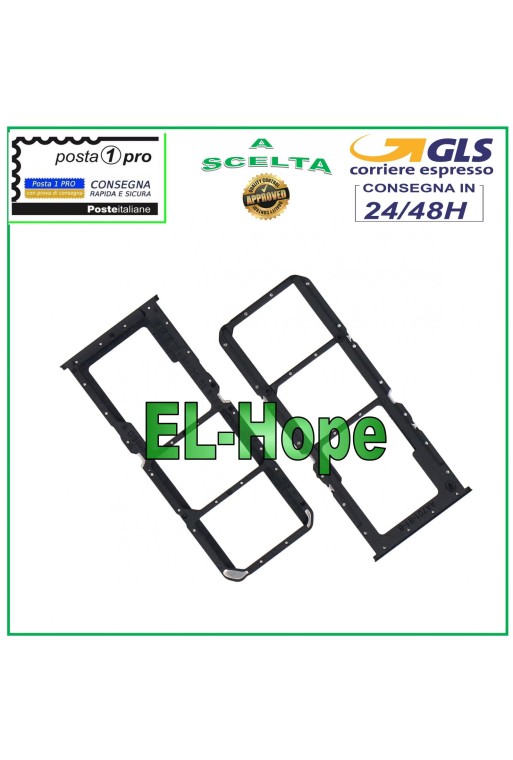 Emplacement pour carte nano SIM et micro SD pour Oppo Realme C3i RMX2020 RMX2027 Noir