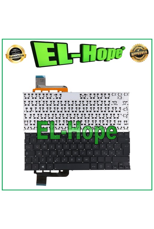 Clavier italien pour ordinateur portable ASUS VIVOBOOK R201E R200E R202E Q200, noir 
