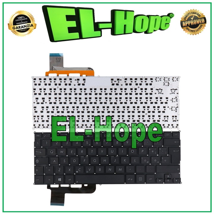 Clavier italien pour ordinateur portable ASUS VIVOBOOK R201E R200E R202E Q200, noir