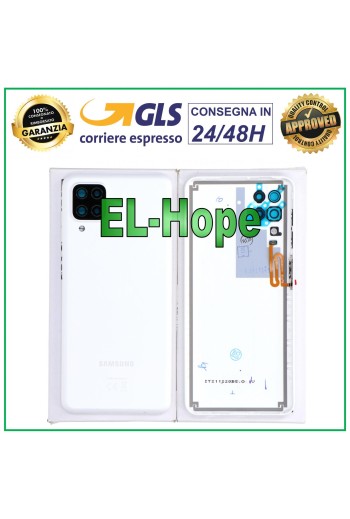 Cache batterie de origine Samsung Galaxy A12 SM-A125, coque arrie're blanche