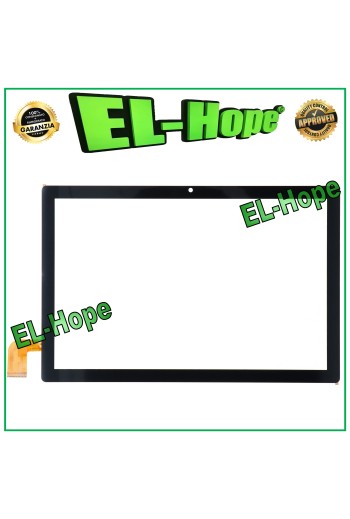 ÉCRAN TACTILE EN VERRE POUR TABLETTE 10 MAJESTIC TAB 918 PRO 4G NOIR ADHÉSIF DOUBLE FACE