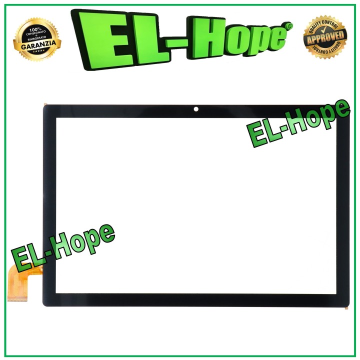 ÉCRAN TACTILE EN VERRE POUR TABLETTE 10 MAJESTIC TAB 918 PRO 4G NOIR ADHÉSIF DOUBLE FACE