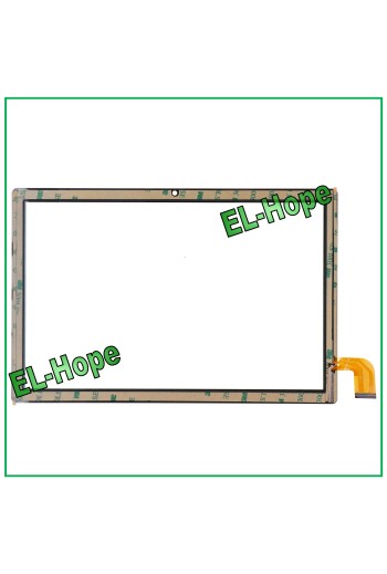 ÉCRAN TACTILE EN VERRE POUR TABLETTE 10 MAJESTIC TAB 918 PRO 4G NOIR ADHÉSIF DOUBLE FACE