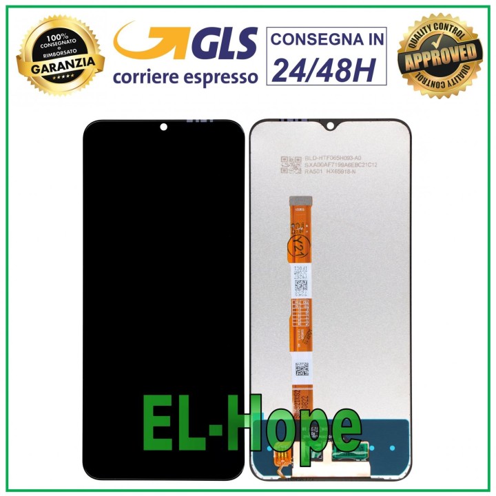 Écran LCD + e'cran tactile pour VIVO Y16 V2204 V2214, e'cran en verre noir