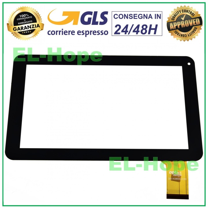 Tablette tactile en verre Qilive Kids M9526L/873844 Q7T9INK DIGITIZER 9 Noir
