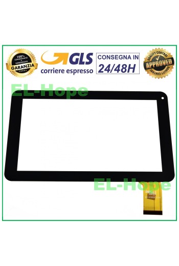 Vitre tactile pour tablette Master QLT9005, nume'riseur 9 pouces, noir, original