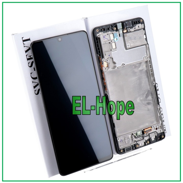 Écran LCD tactile noir avec cadre de origine pour Samsung Galaxy M42 5G 2020 SM-M426