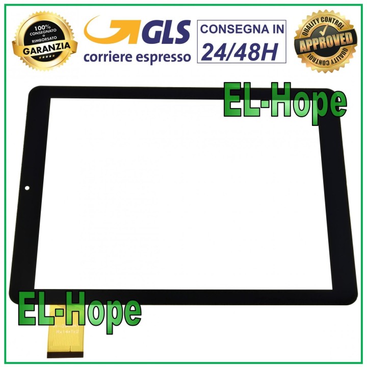 Tablette tactile en verre Majestic Tab-397 3G 9,7 pouces, e'cran tactile, noir