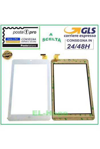 ÉCRAN TACTILE EN VERRE MEDIACOM SMARTPAD 750GO M-SP750GON M-SP750GOV BLANC ORIGINAL