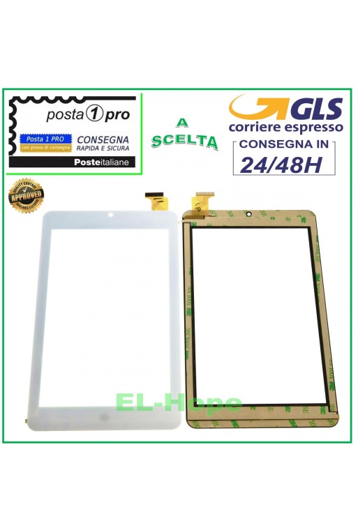 ÉCRAN TACTILE EN VERRE MEDIACOM SMARTPAD 750GO M-SP750GON M-SP750GOV BLANC ORIGINAL