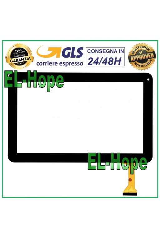 Tablette tactile en verre GoClever Terra 101 Digitalizer 10.1 Original Noir