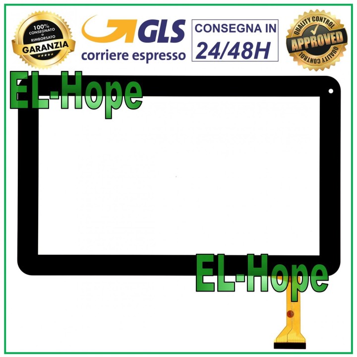 Vitre tactile pour tablette Master MID101 10.1 pouces Noir