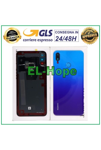 Coque arrie're et cache batterie de origine pour Huawei P Smart Plus INE-LX1, bleu et violet