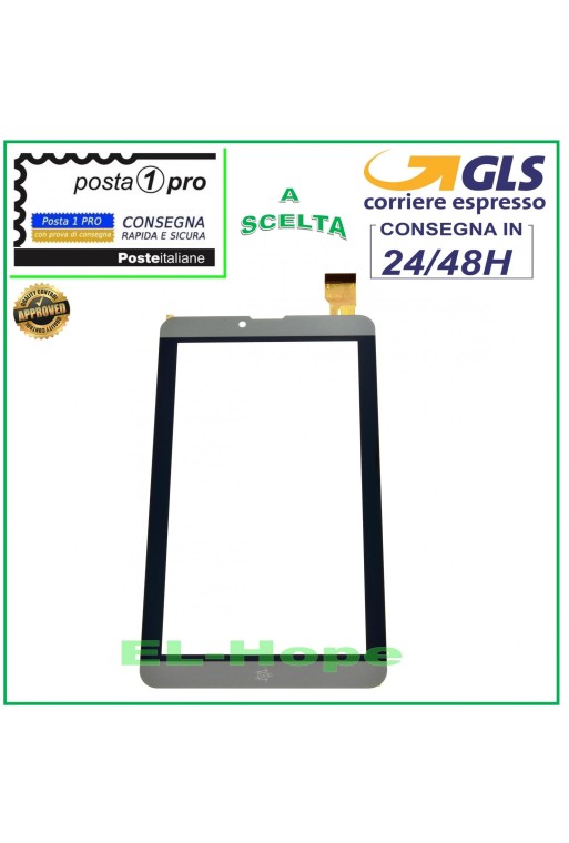 ÉCRAN TACTILE EN VERRE MEDIACOM SmartPad i2 7 M-SP7I2B NUMÉRISEUR ORIGINAL GRIS