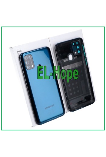 Coque arrie're en verre bleu pour Samsung Galaxy M31 SM-M315F
