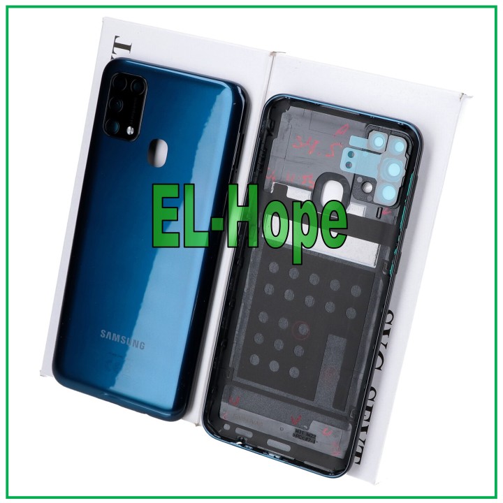 Coque arrie're en verre bleu pour Samsung Galaxy M31 SM-M315F