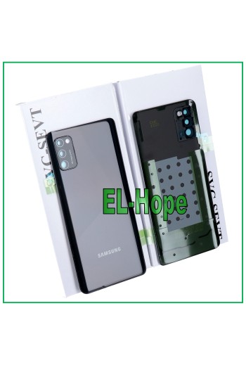 Coque arrie're originale en verre noir pour Samsung Galaxy A41 SM-A415 
