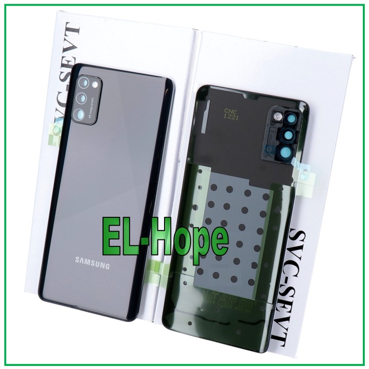 Coque arrie're originale en verre noir pour Samsung Galaxy A41 SM-A415