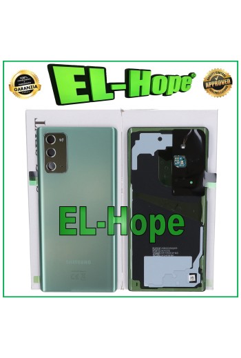 Coque arrie're verte de origine pour Samsung Note 20 SM-N981 SM-N980
