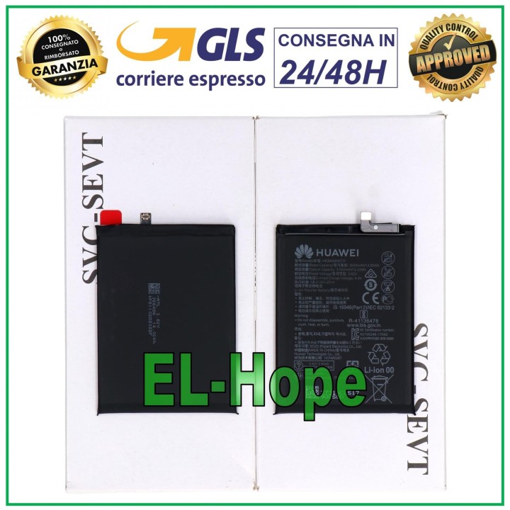 Batterie de rechange 100 % de origine HB386589ECW pour Huawei P10+ PLUS VKY-L09 3750 mAh