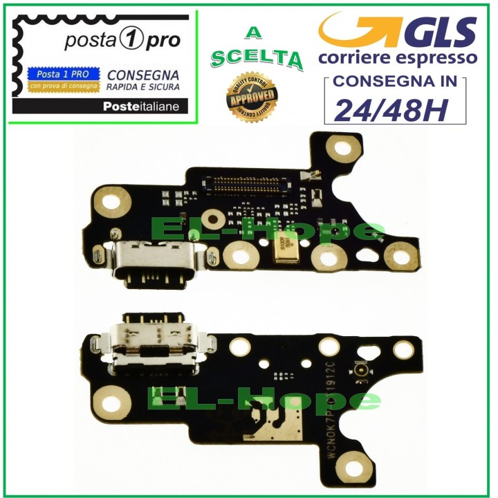 CONNECTEUR DE CHARGE POUR NOKIA 7 PLUS TA-1062 + MICROPHONE PCB DOCK TYPE C CHARGE