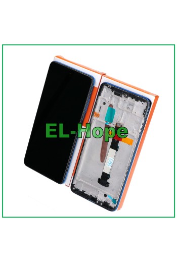 Écran tactile + cadre, service de origine pour Xiaomi Poco X3 NFC M2007J20CI, bleu