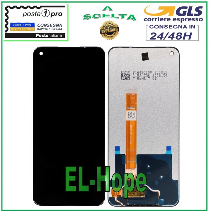 Écran LCD pour Oppo A92 CPH2059, e'cran tactile assemble' en verre